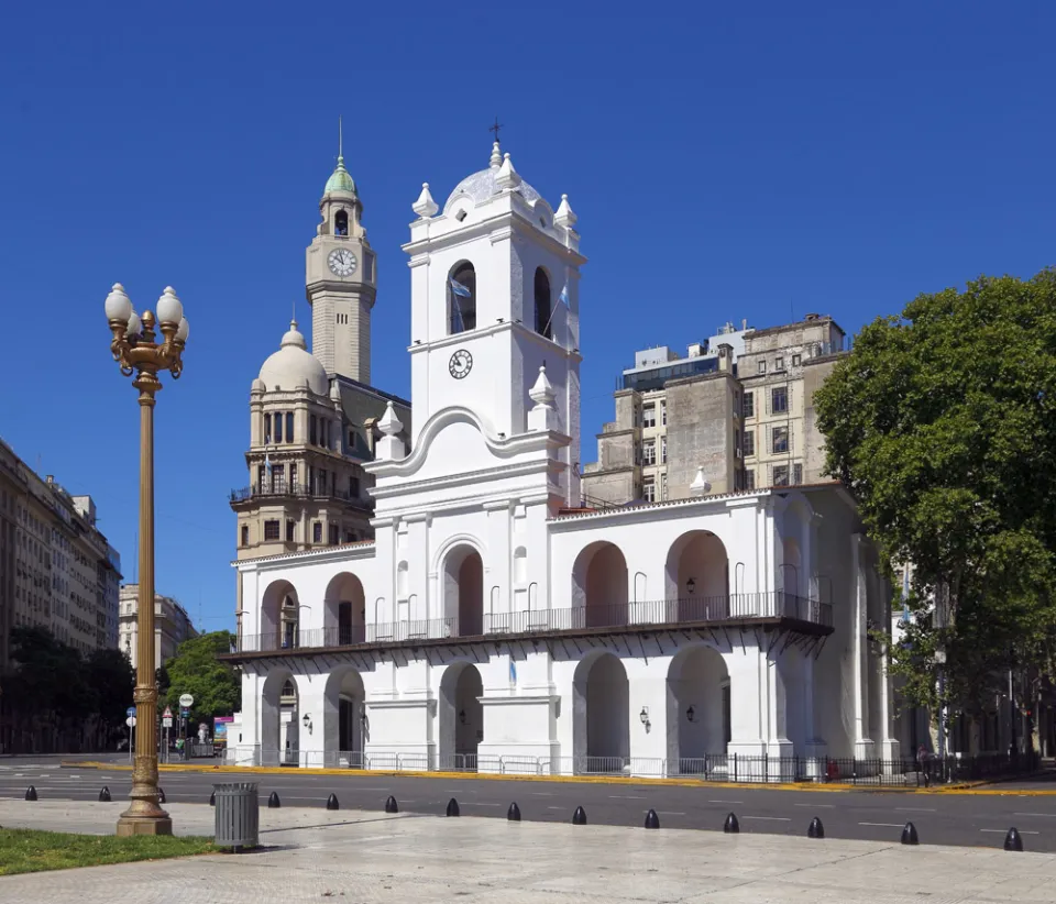 Cabildo of Buenos Aires, view from Plaza de Mayo