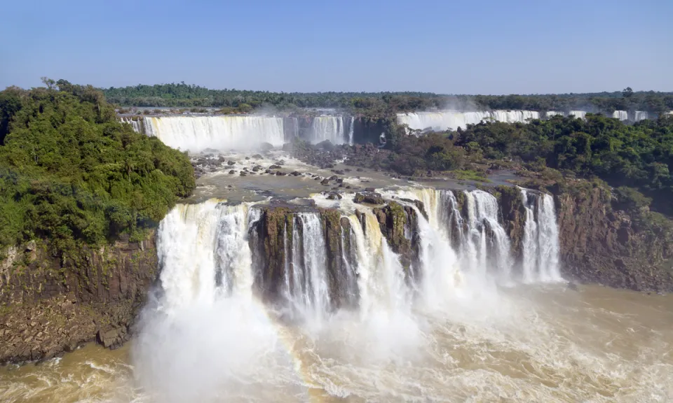 Iguazu Falls, Three Musketeers Falls and Hidden Falls