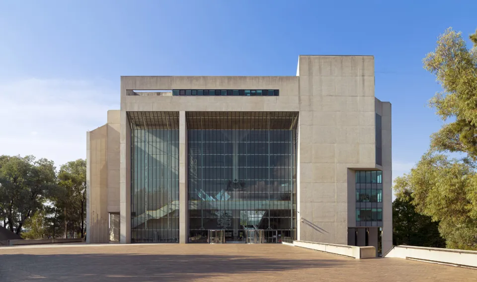 High Court of Australia Building, southwest elevation