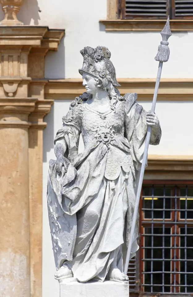 Eggenberg Palace, statue of Minerva