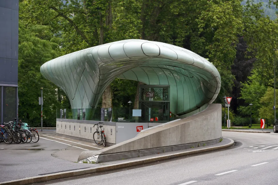 Hungerburg Funicular, Congress Station, southeast elevation