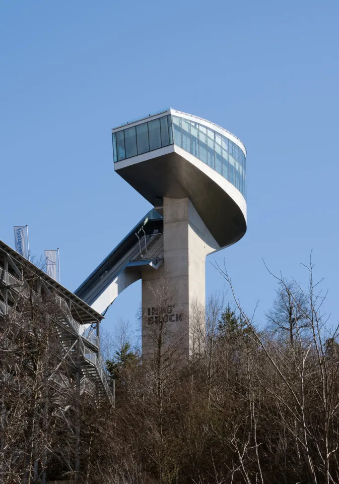 Bergisel Ski Jump, inrun tower, northwest elevation
