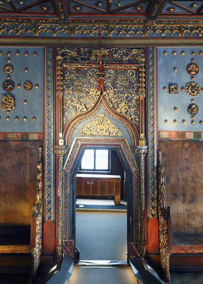 Hohensalzburg Fortress, Golden Chamber, door