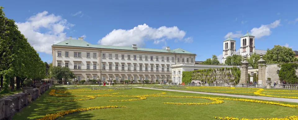 Mirabell Palace, gardens, south elevation