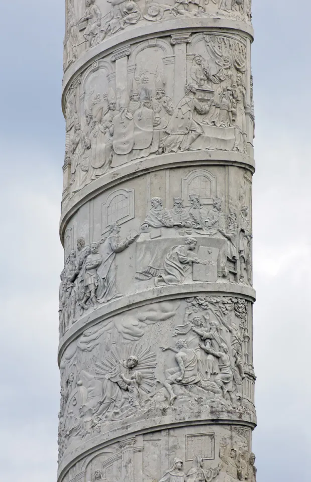 St. Charles Church, western column detail