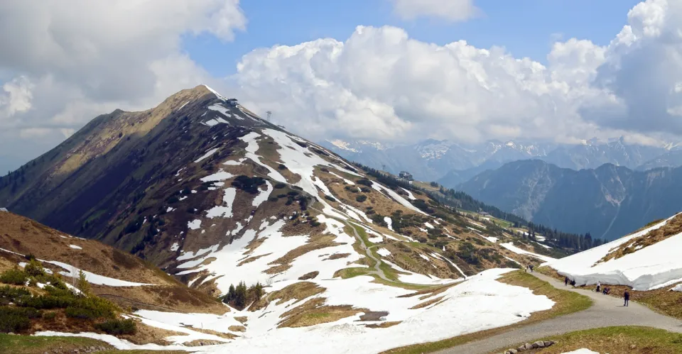 Gehrenspitze in the southeastern Walsertal Mountains of the Allgäu Alps