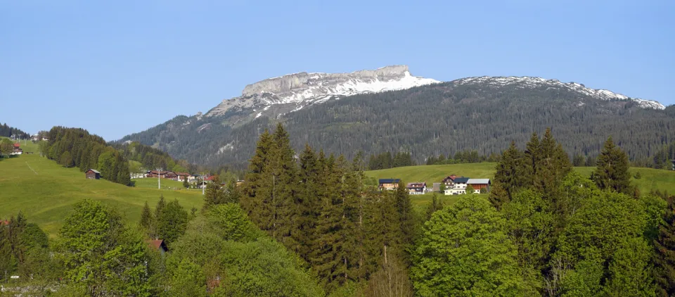 Hoher Ifen mountain from Kleinwalsertal