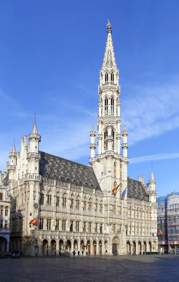 Brussels Town Hall, east elevation