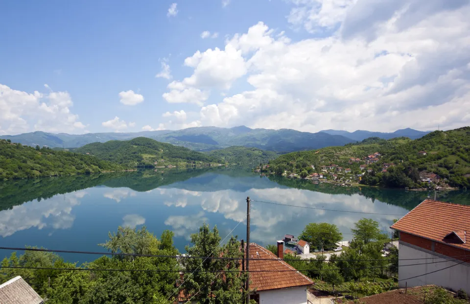 Jablanica lake at Čelebići