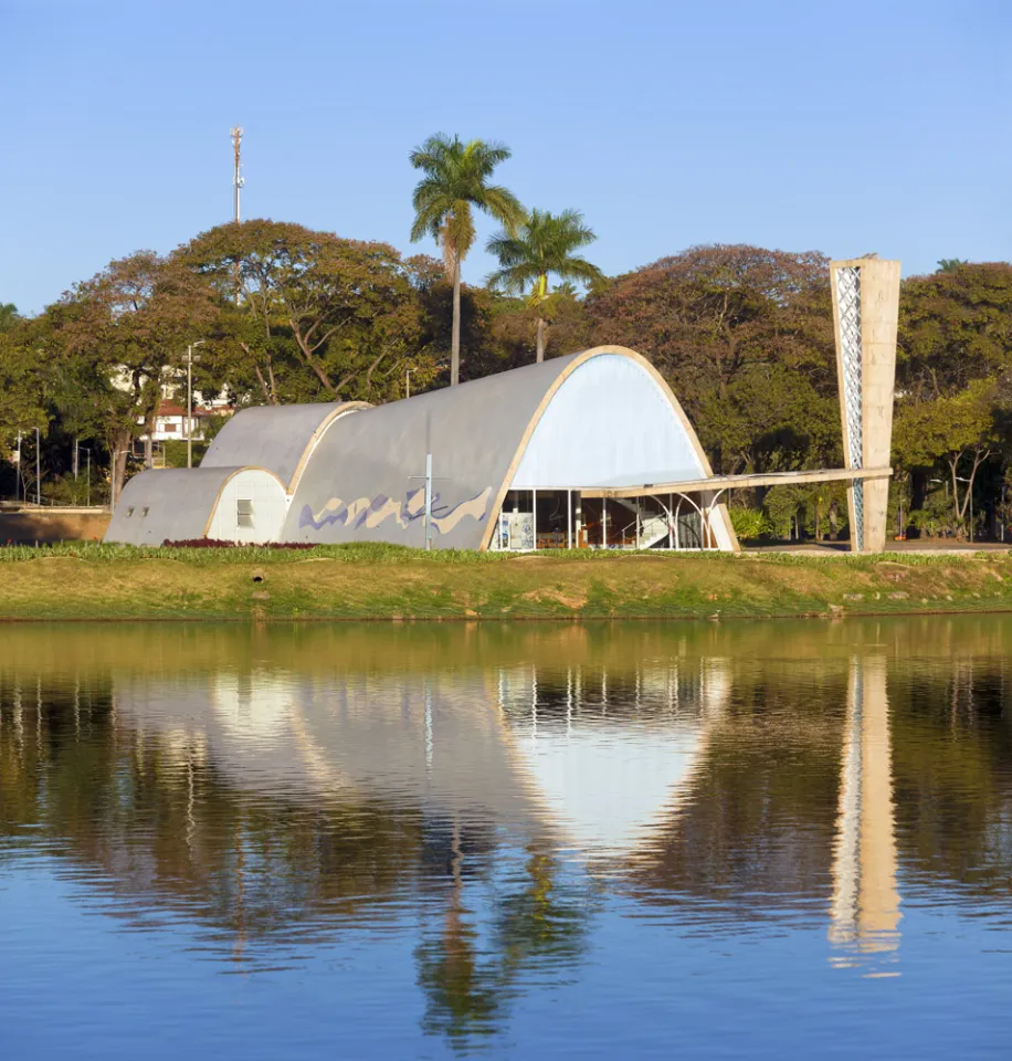 Church of Saint Francis of Assisi, reflecting on Lake Pampulha