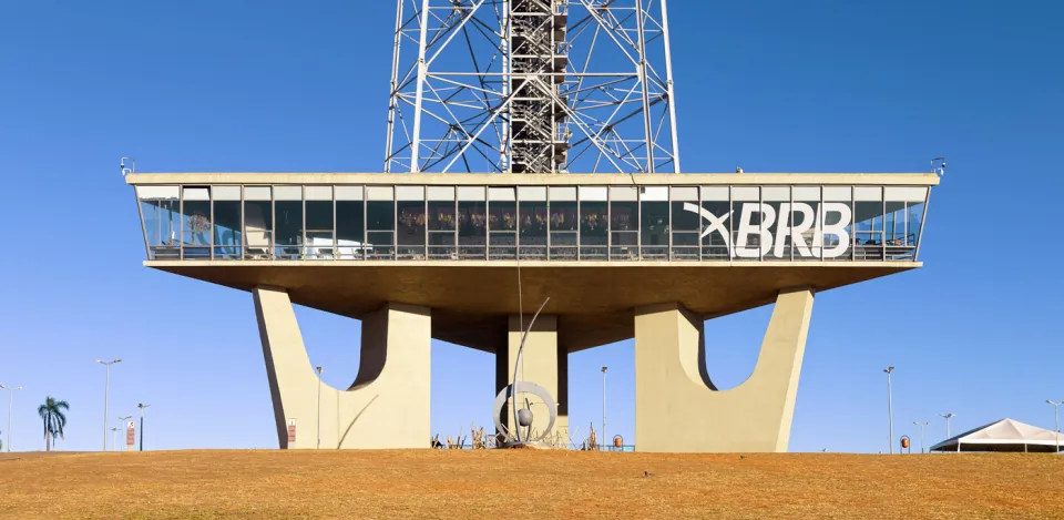 TV Tower of Brasília, lower concrete structure (east elevation)