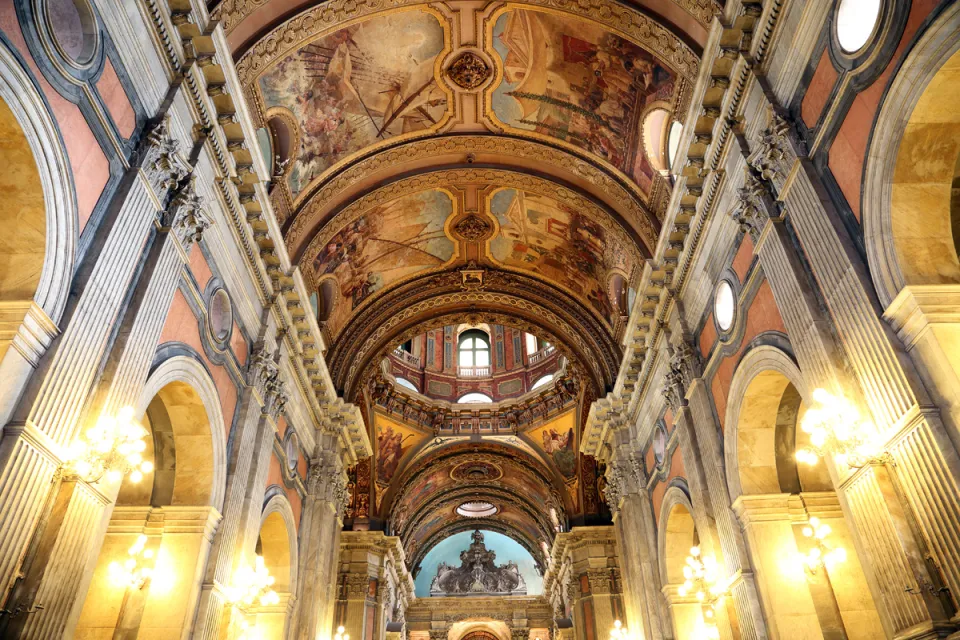 Candelaria Church, nave, ceiling