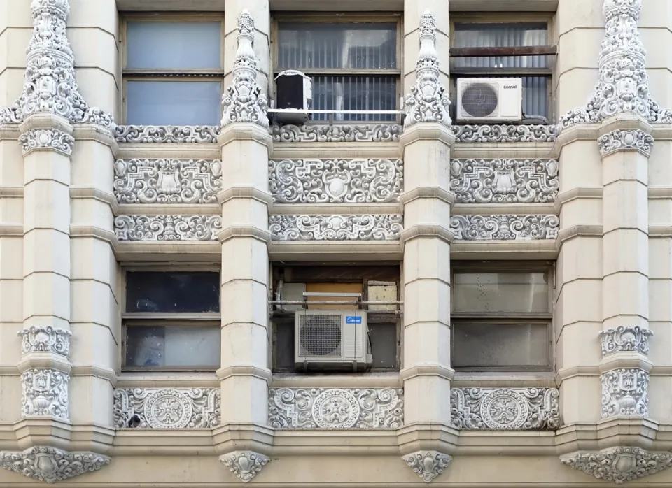 Mayapan Building, facade detail