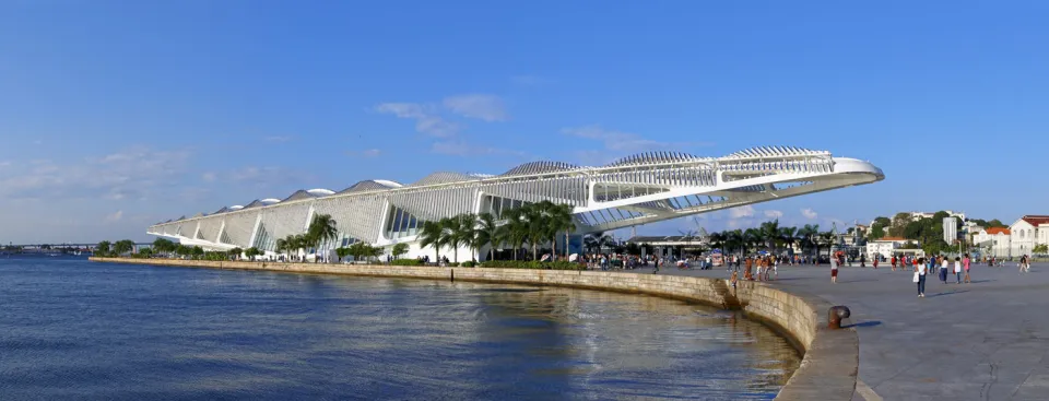 Museum of Tomorrow, southwest elevation