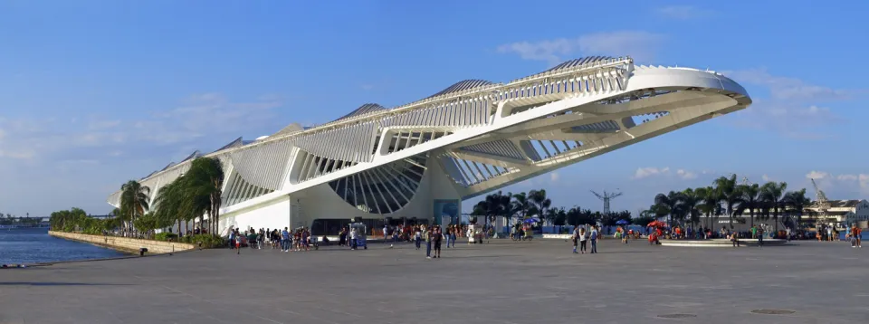 Museum of Tomorrow, southwest elevation