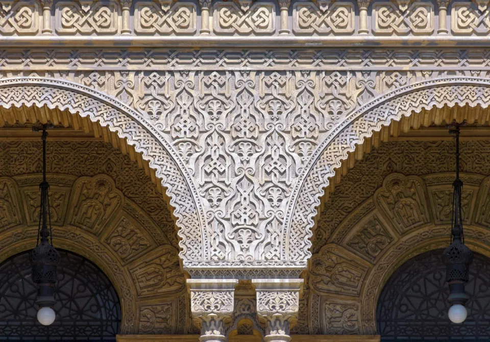 Palace of Manguinhos (Moorish Pavilion), ornaments of the arcades