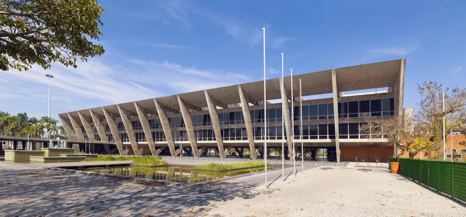 Museum of Modern Art of Rio de Janeiro, northwest elevation