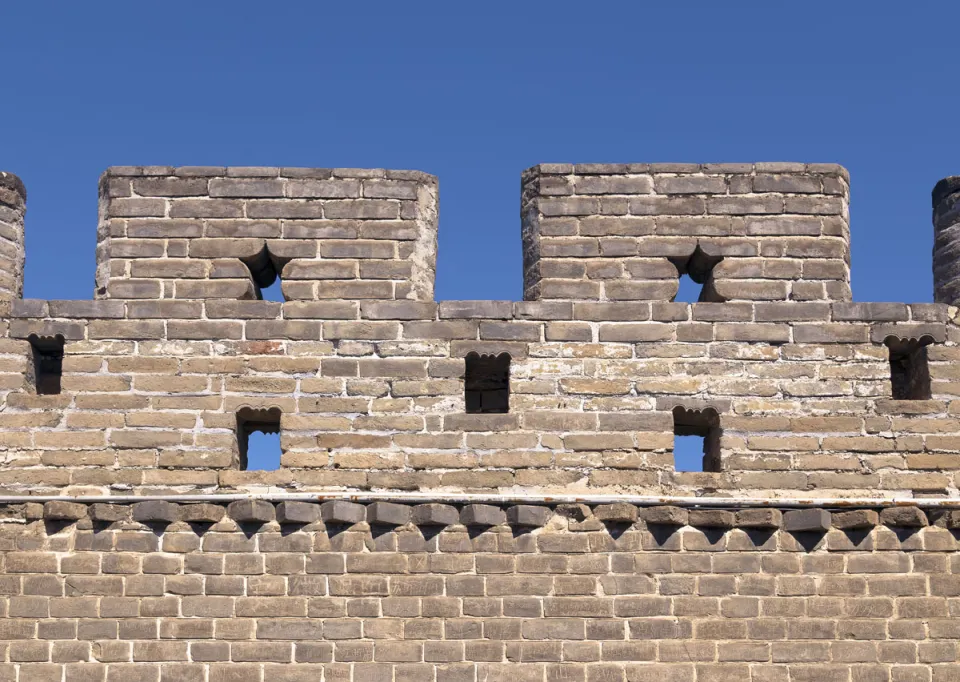 Badaling Great Wall, masonry detail of the second southern tower