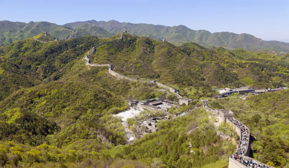 Badaling Great Wall, view from the northern to the southern section