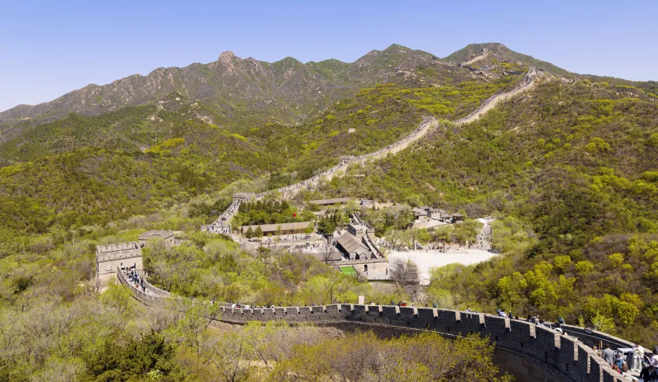 Badaling Great Wall, view from the southern to the northern section