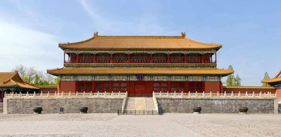 Pavilion of Spreading Righteousness (Hongyi Pavilion), east elevation Pavilion of Spreading Righteousness (Hongyi Pavilion), east elevation