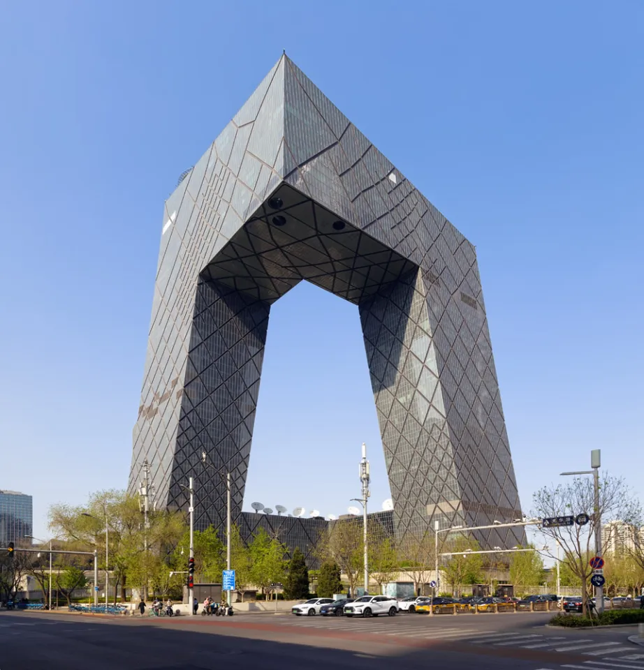 CCTV Headquarters, southwest elevation