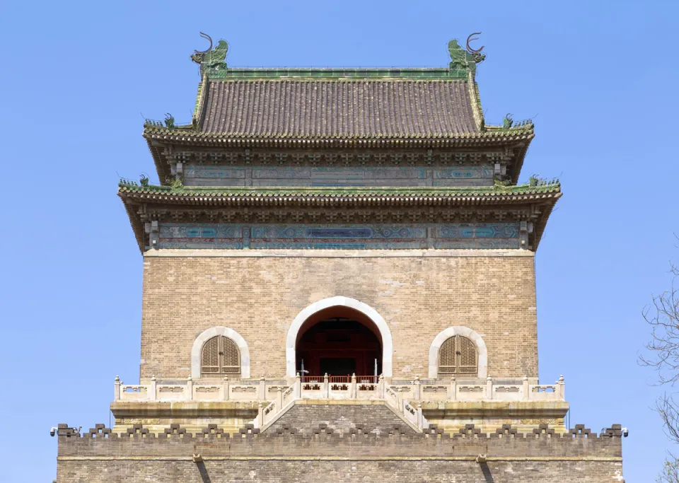 Beijing Bell Tower, upper structure (south elevation)