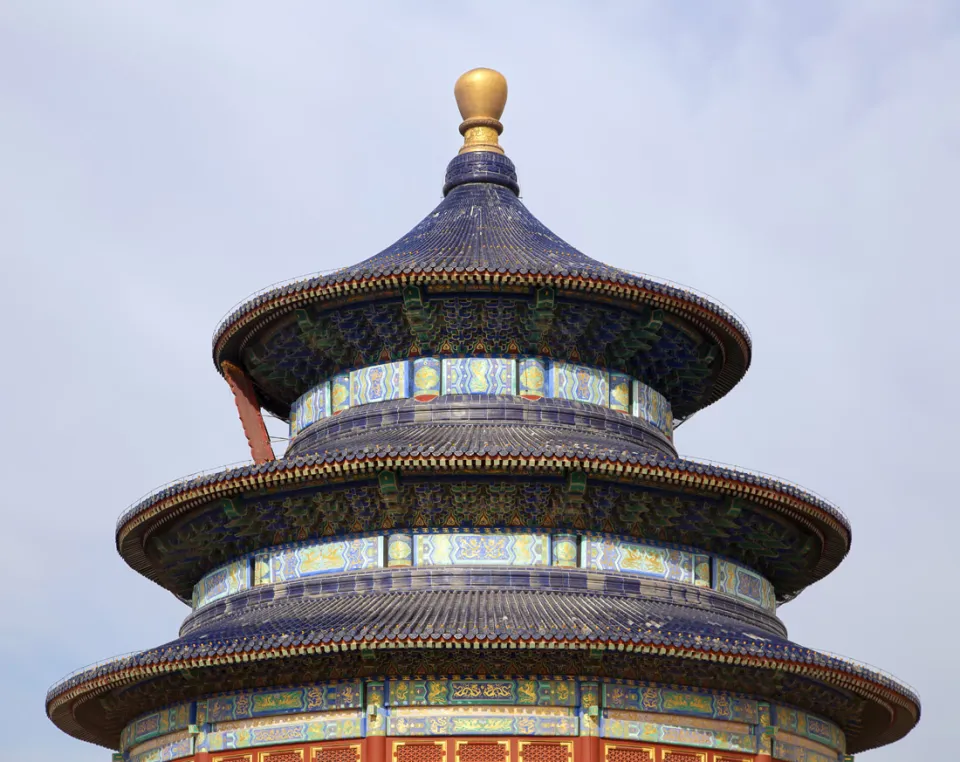 Temple of Heaven, Hall of Prayer for Good Harvests, roof (east elevation)