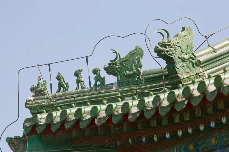 Temple of Heaven, ridge beasts of the West Gate to the Hall of Prayer for Good Harvests