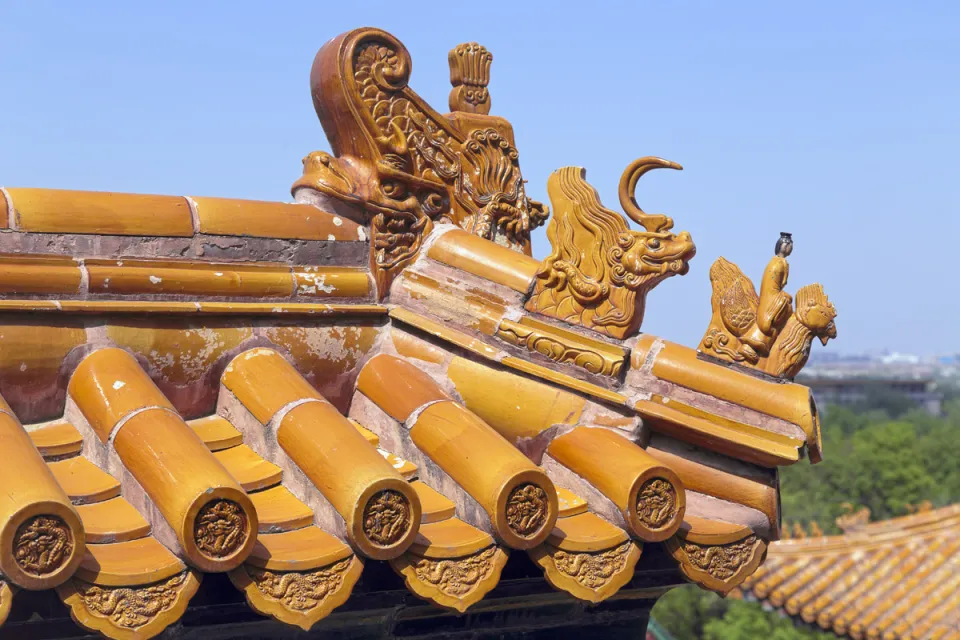 New Summer Palace, Four Great Regions Complex, ridge beasts of the outer wall