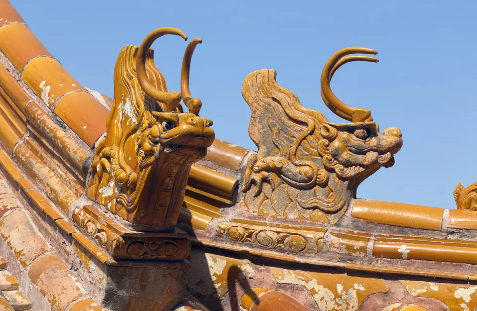 New Summer Palace, Four Great Regions Complex, ridge beasts of the Southern Continent Pavilion