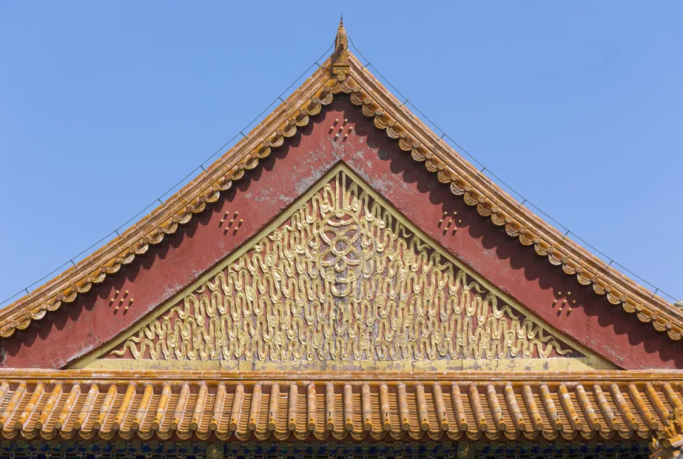 New Summer Palace, Pavilion of the Seal of the Fragrant Rock Sec, western gable