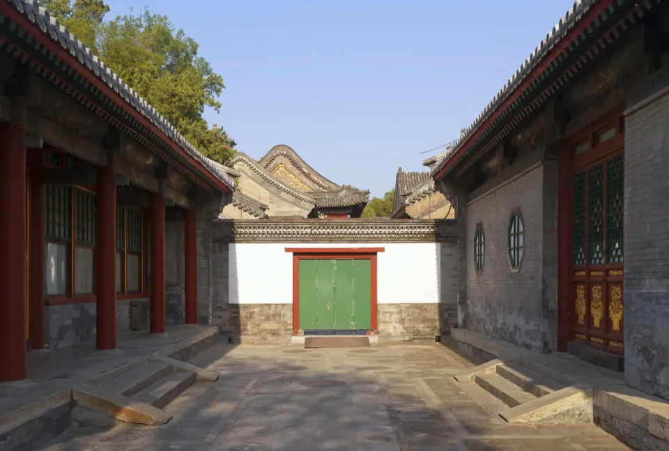 New Summer Palace, outbuildings next to the Listening to Orioles Pavilion