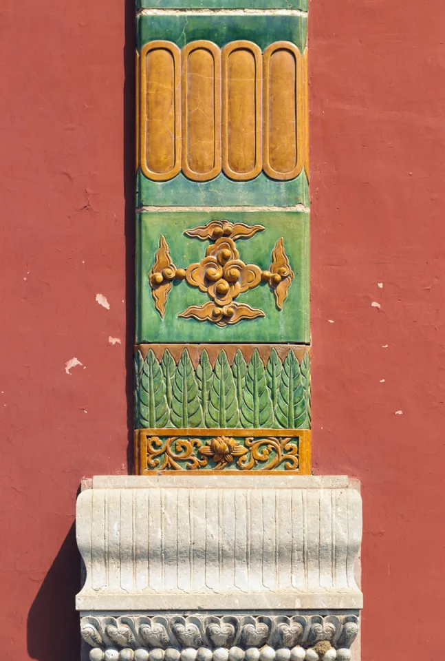 Putuo Zongcheng Temple, Glazed Archway, pilaster Putuo Zongcheng Temple, Glazed Archway, pilaster