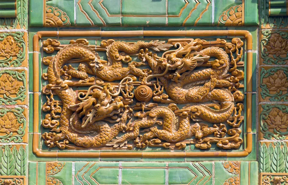 Putuo Zongcheng Temple, Glazed Archway, relief Putuo Zongcheng Temple, Glazed Archway, relief