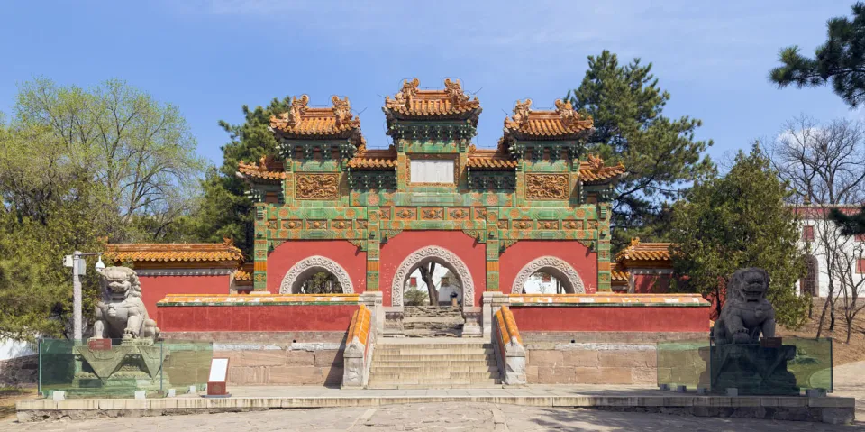 Putuo Zongcheng Temple, Glazed Archway, south elevation Putuo Zongcheng Temple, Glazed Archway, south elevation