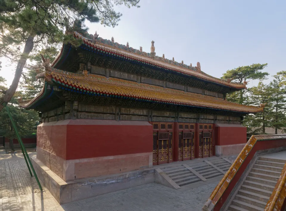 Pule Temple, Zongyin Hall, southeast elevation