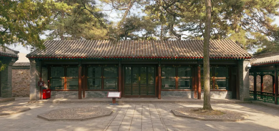 Chengde Mountain Resort, Long-Life Pavilion (Wansui Zhaofang), eastern outbuilding