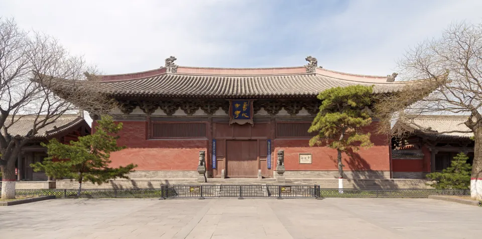 Shanhua Temple, Heavenly Kings Hall, south elevation