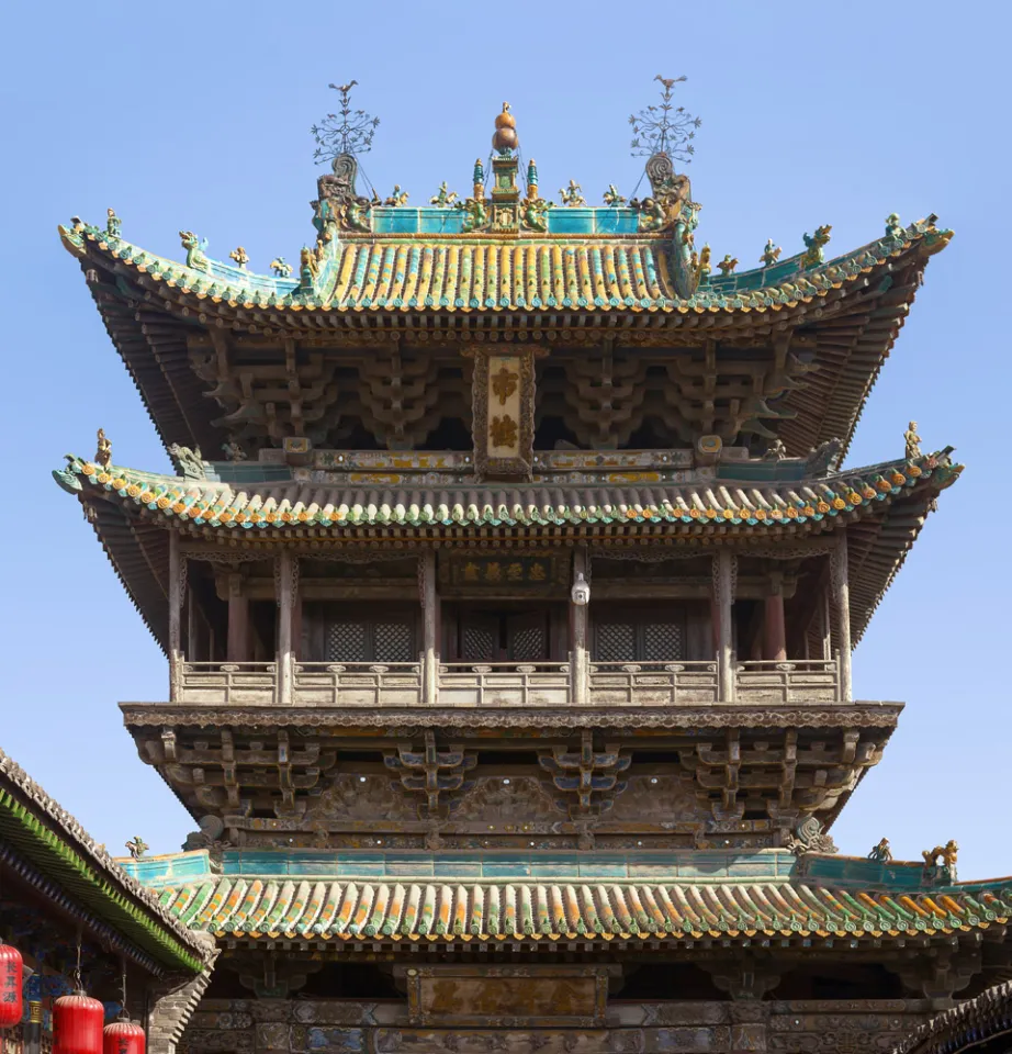 Pingyao City Tower, detail view (south elevation) Pingyao City Tower, detail view (south elevation)