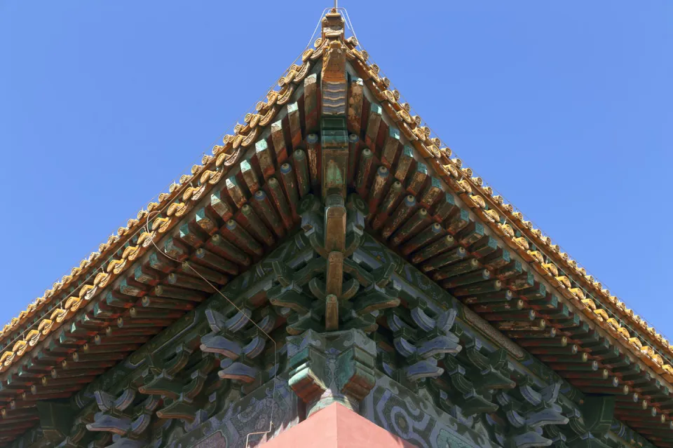 Ming Changling Mausoleum, Ming Tower, roof detail