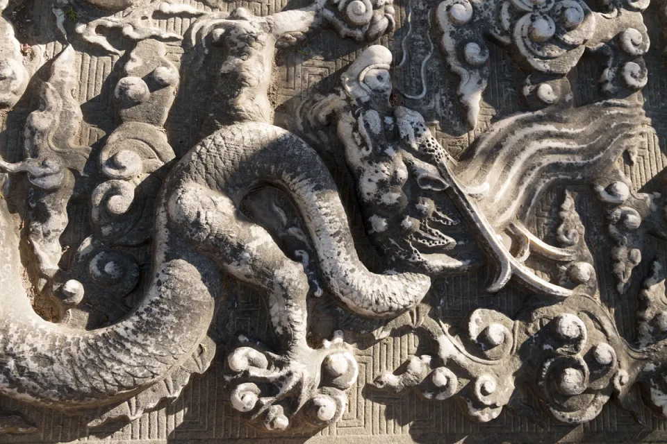 Ming Dingling Mausoleum, relief of the platform of the ruins of Ling'en Hall