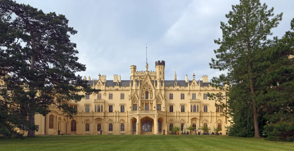 Lednice Castle, north elevation