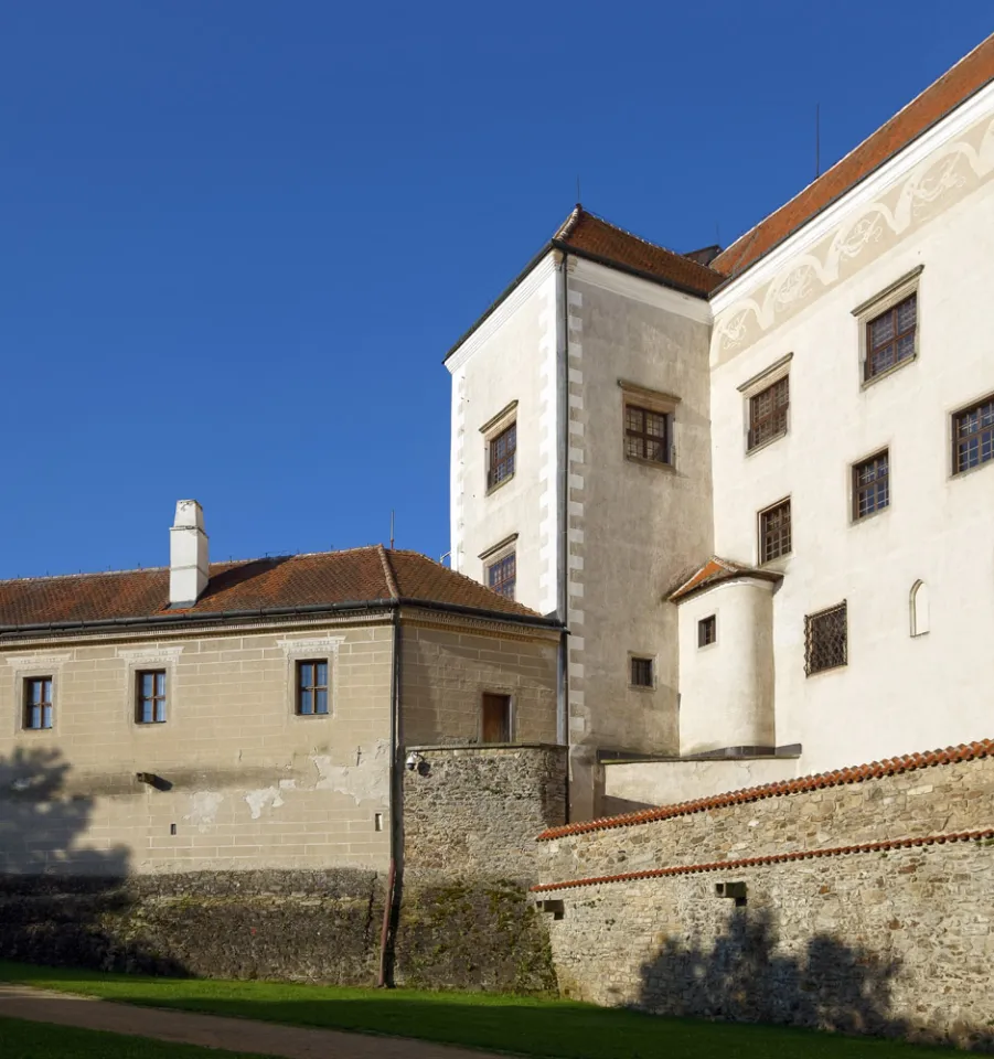 Telč Castle, detail (north elevation)