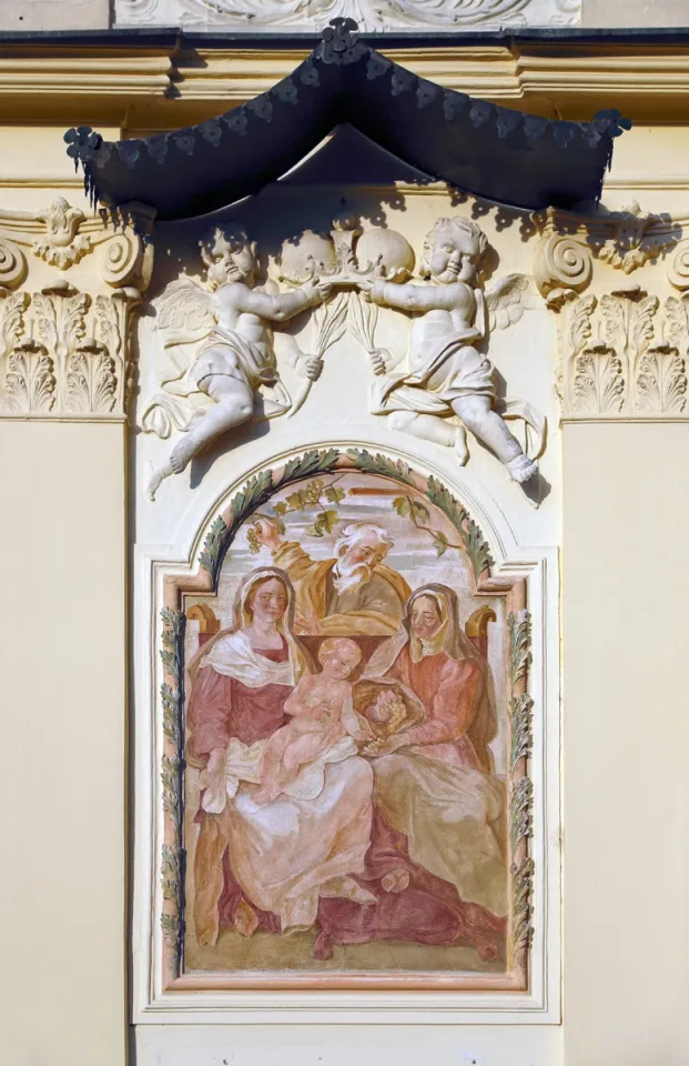 Former Franciscan Monastery, fresco of the Holy Family