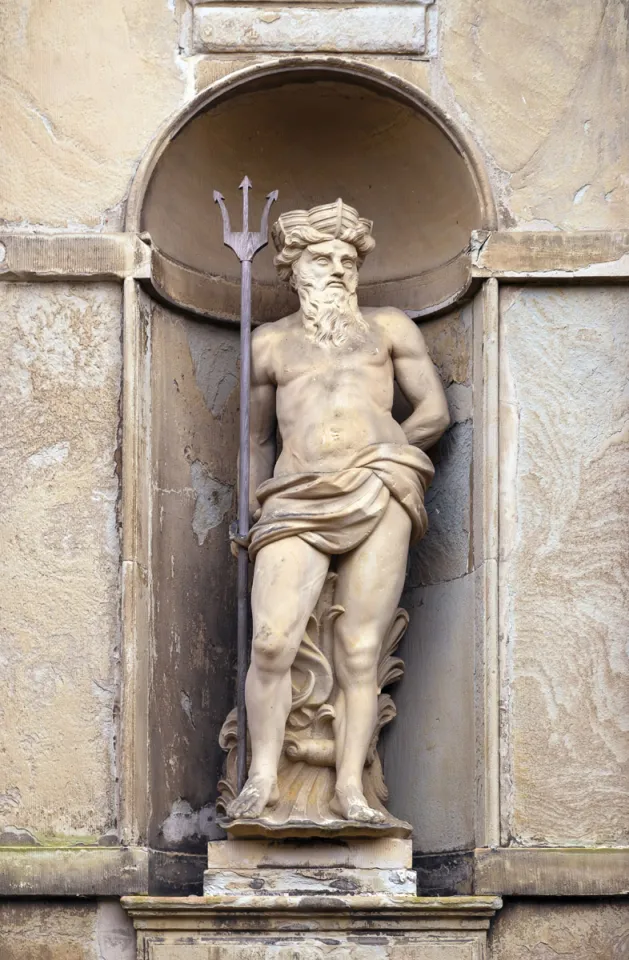 Kronborg Castle, Neptun statue of the main portal