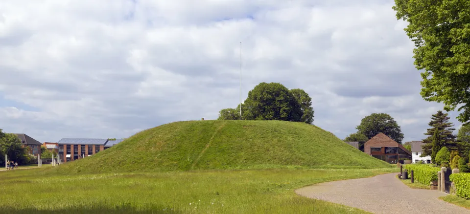 Southern Jelling Mound, east elevation