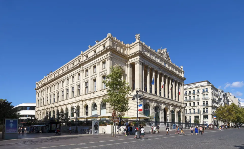 Stock Exchange Palace, southwest elevation