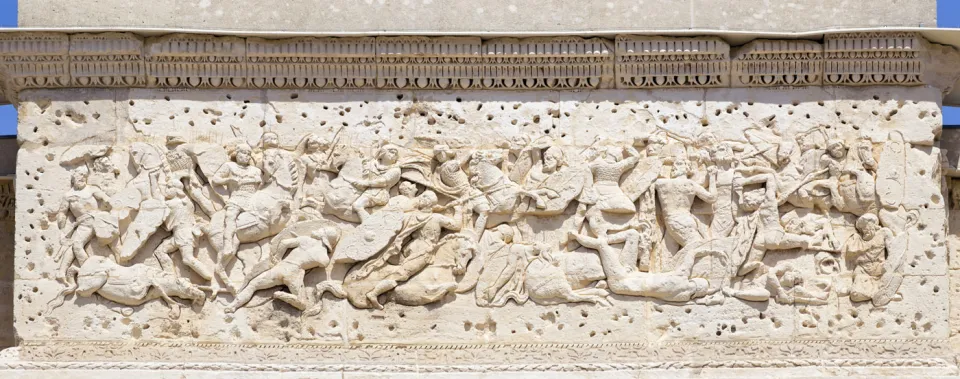 Triumphal Arch of Orange, relief of the attic of the south elevation