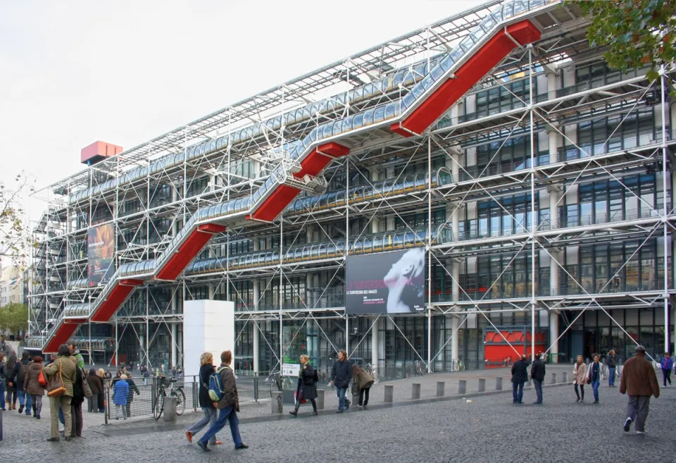 Pompidou Centre, southwest elevation